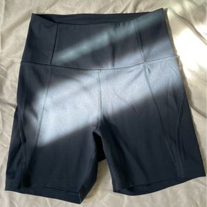 Girlfriend Collective Compressive Run Shorts Midnight Size Small